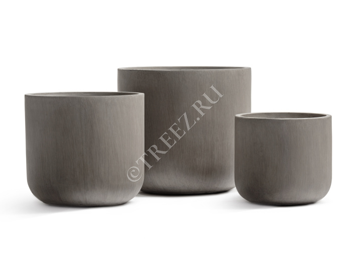 Кашпо TREEZ ERGO - Just - Цилиндр - Мокко фото