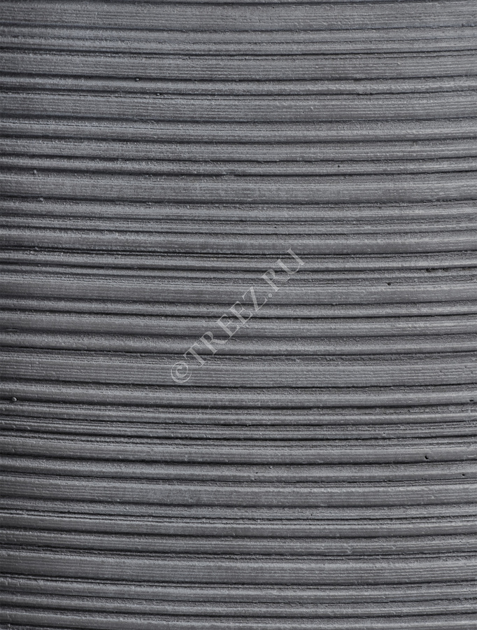 Кашпо TREEZ ERGO - TreeLine - Сферическая чаша - Дымчато-серый бетон фото