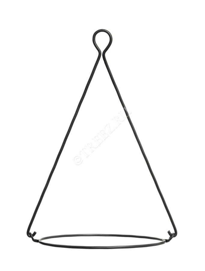 Кашпо TREEZ Effectory - Beton - Полусфера подвесная - Тёмно-серый бетон фото