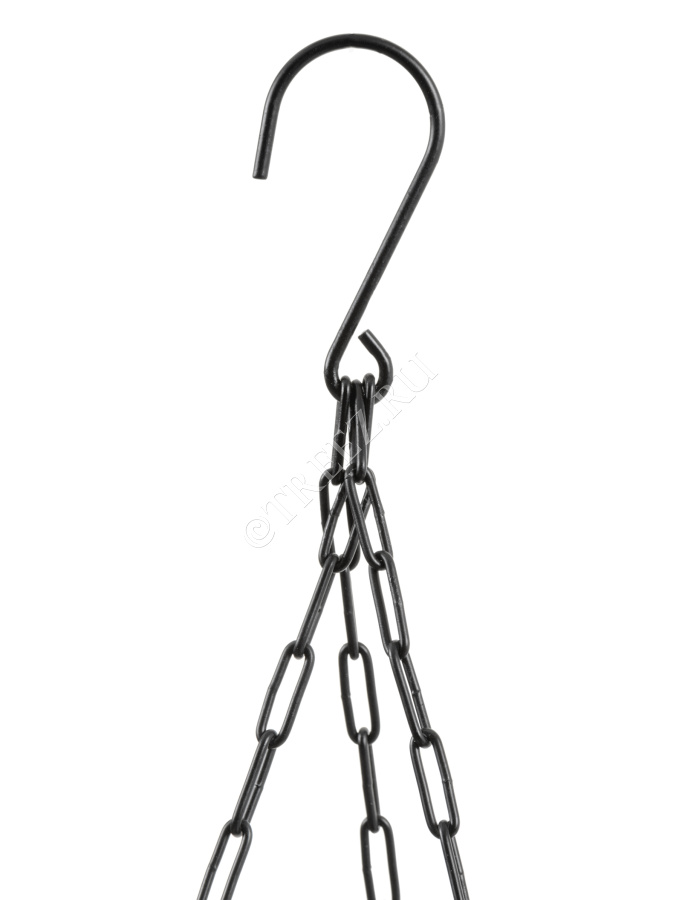 Кашпо TREEZ Effectory - Black Stone - Чаша большая подвесная - Антрацит фото