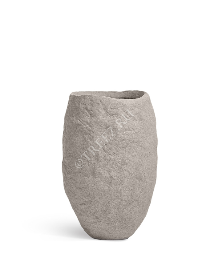 Кашпо TREEZ Effectory - Organic - Высокая чаша - Белый песок фото