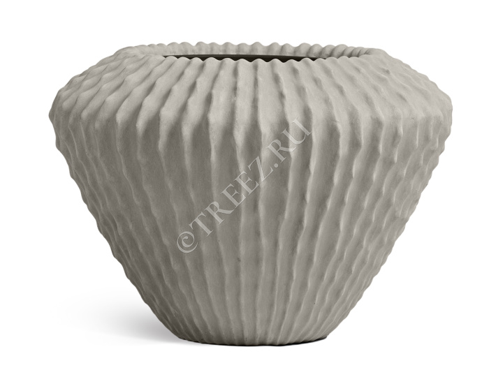 Кашпо TREEZ Effectory - Moho - Design-конус - Белый песок фото