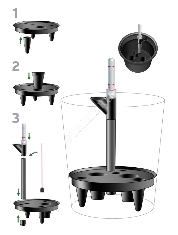 Система автополива DP-23 для кашпо TREEZ Effectory - модель DP-23 фото