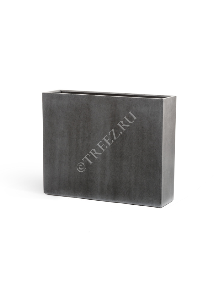 Кашпо TREEZ Effectory - Beton - Высокий Дивайдер - Тёмно-серый бетон фото