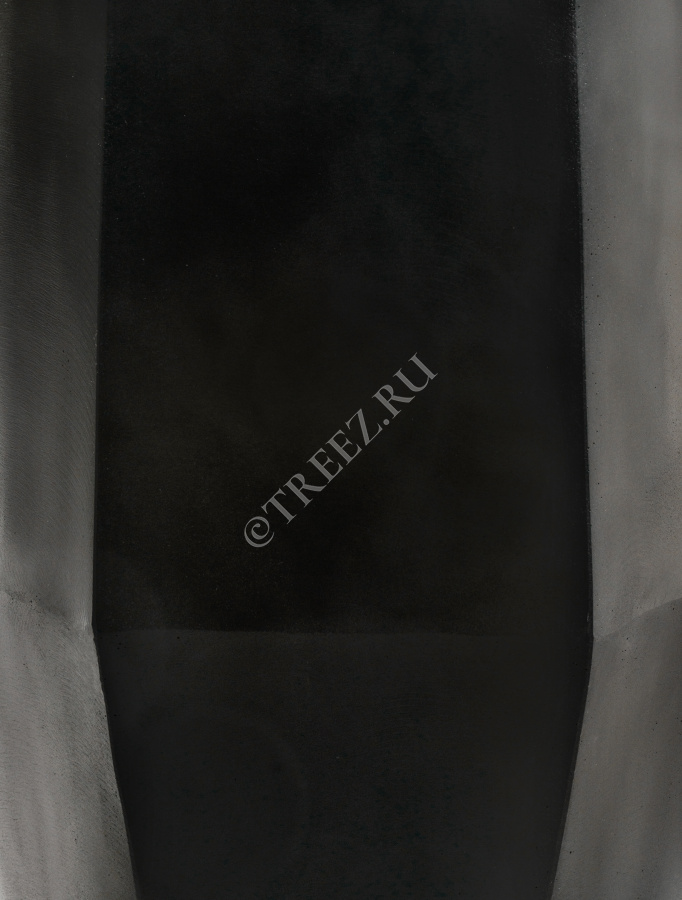 Кашпо TREEZ Effectory - Crystal - Высокий многогранник - Антрацит фото