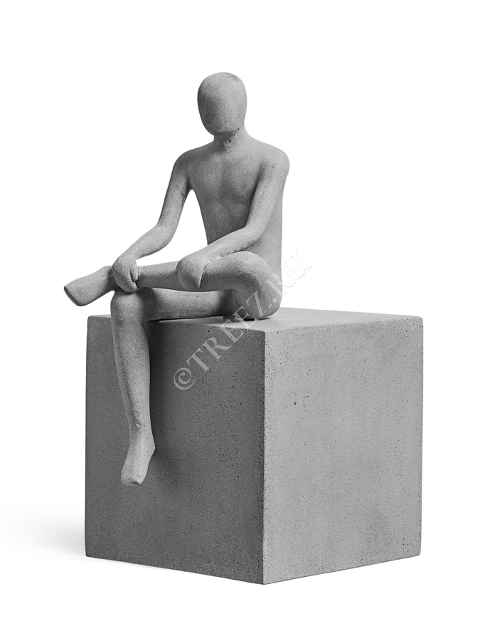 Скульптура TREEZ Effectory - Philosopher's Stone - Уверенность - Дымчато-серый песок фото