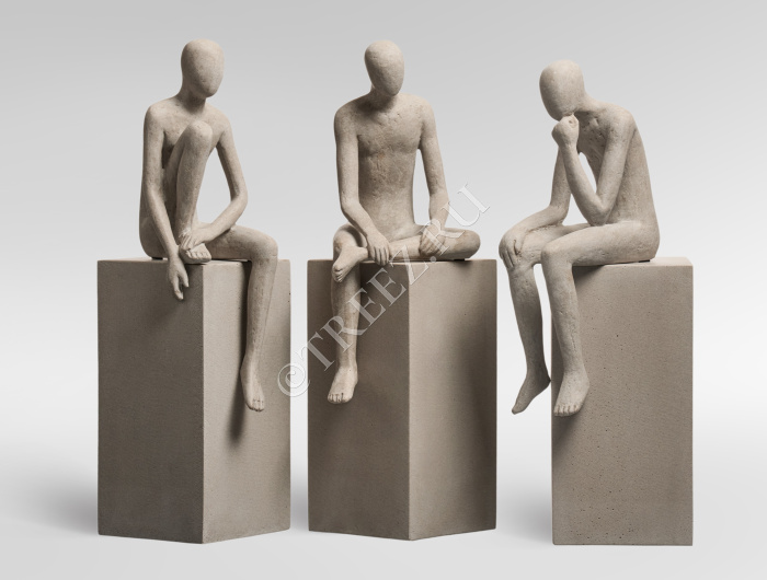 Скульптура TREEZ Effectory - Philosopher's Stone - Мечты о будущем - Белый песок фото