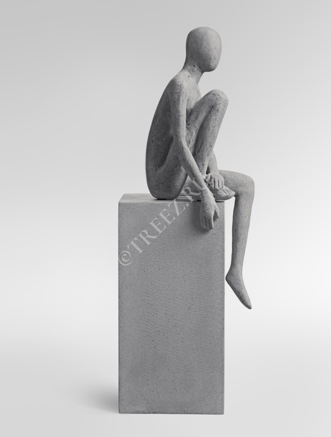 Скульптура TREEZ Effectory - Philosopher's Stone - Мечты о будущем - Дымчато-серый песок фото