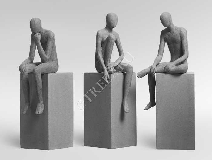 Скульптура TREEZ Effectory - Philosopher's Stone - Мечты о будущем - Дымчато-серый песок фото