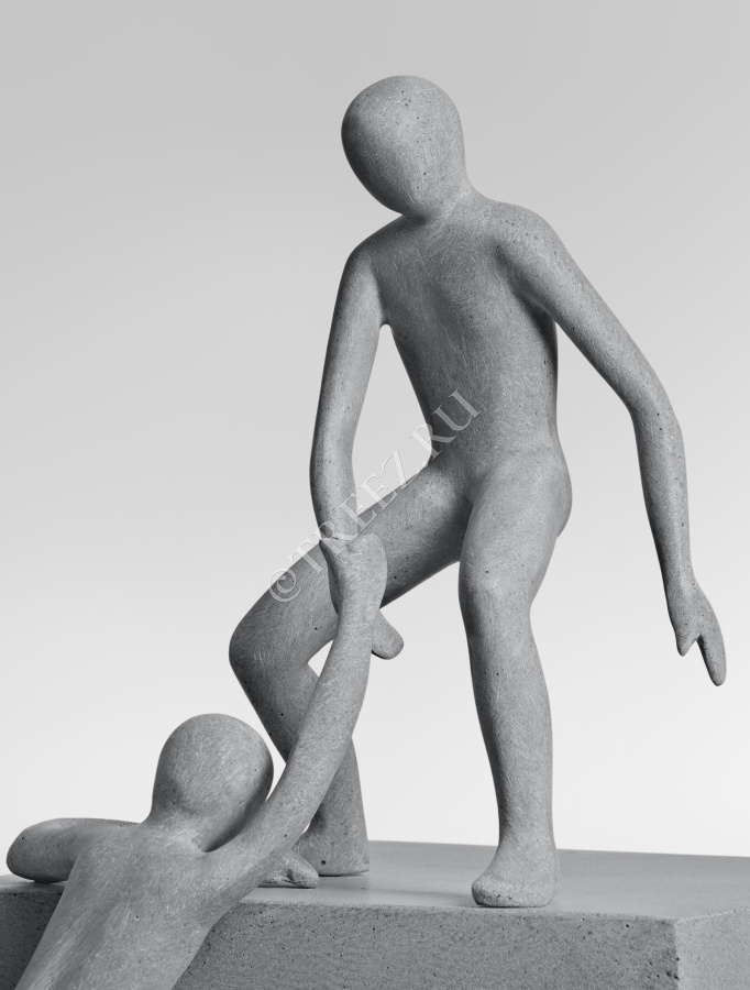 Скульптура TREEZ Effectory - Philosopher's Stone - Основа мироздания - Дымчато-серый песок фото