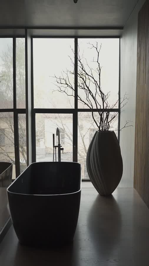 Кашпо TREEZ Effectory - Dune - Высокая Design-ваза - Белый песок фото